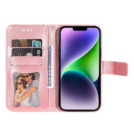 Seven-petal Flowers Embossing Leather Phone Case