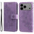 Seven-petal Flowers Embossing Leather Phone Case