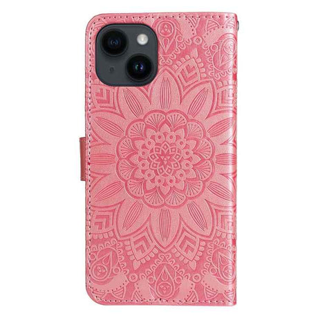 Embossed Sunflower Leather Phone Case