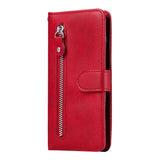 Fashion Calf Texture Zipper Leather Phone Case