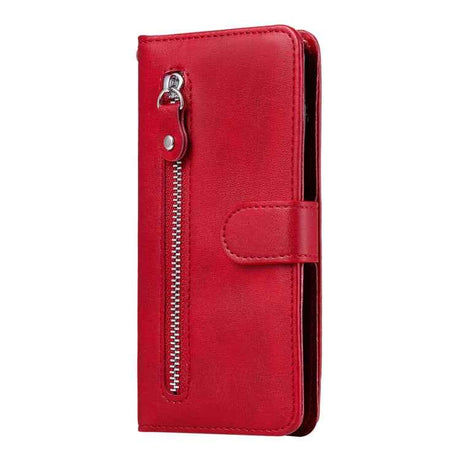 Fashion Calf Texture Zipper Leather Phone Case