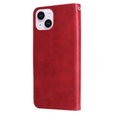 Fashion Calf Texture Zipper Leather Phone Case