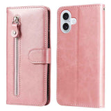 Fashion Calf Texture Zipper Leather Phone Case