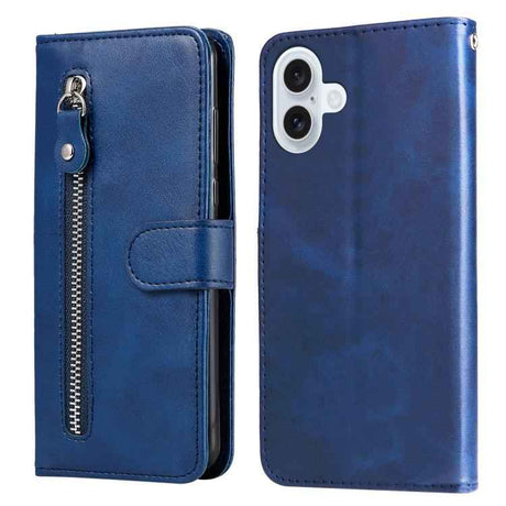 Fashion Calf Texture Zipper Leather Phone Case