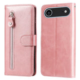 Fashion Calf Texture Zipper Leather Phone Case