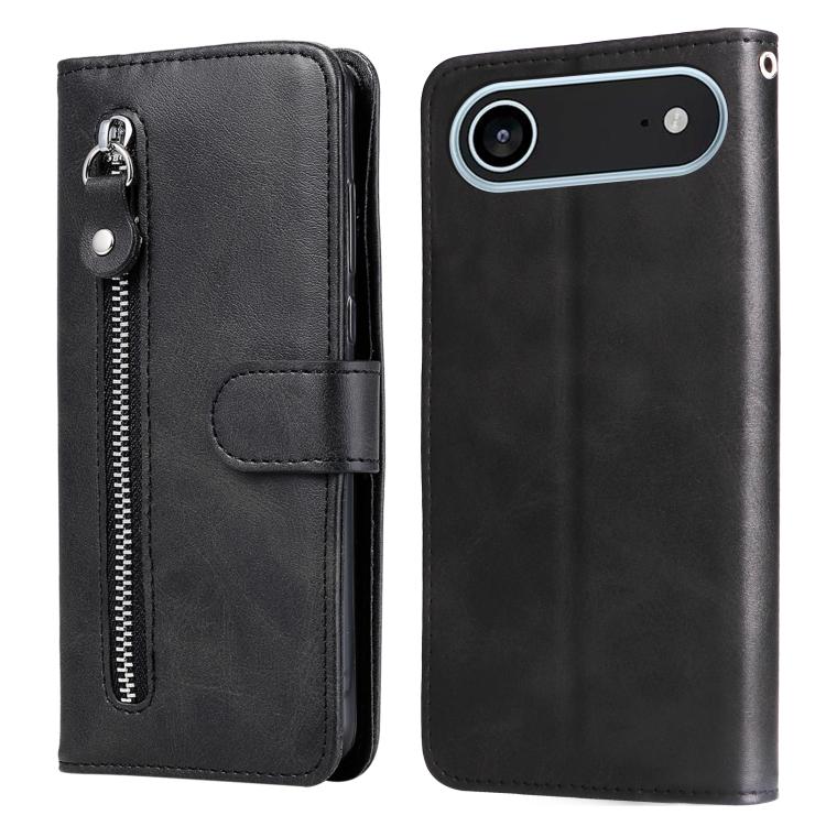 Fashion Calf Texture Zipper Leather Phone Case