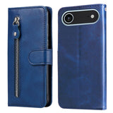 Fashion Calf Texture Zipper Leather Phone Case