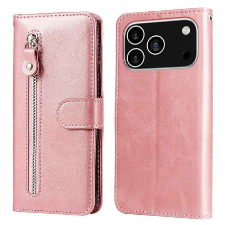 Fashion Calf Texture Zipper Leather Phone Case