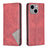 Rhombus Texture Magnetic Leather Phone Case