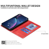 Rhombus Texture Magnetic Leather Phone Case