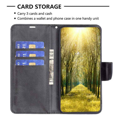 Lambskin Texture Pure Color Flip Leather Phone Case