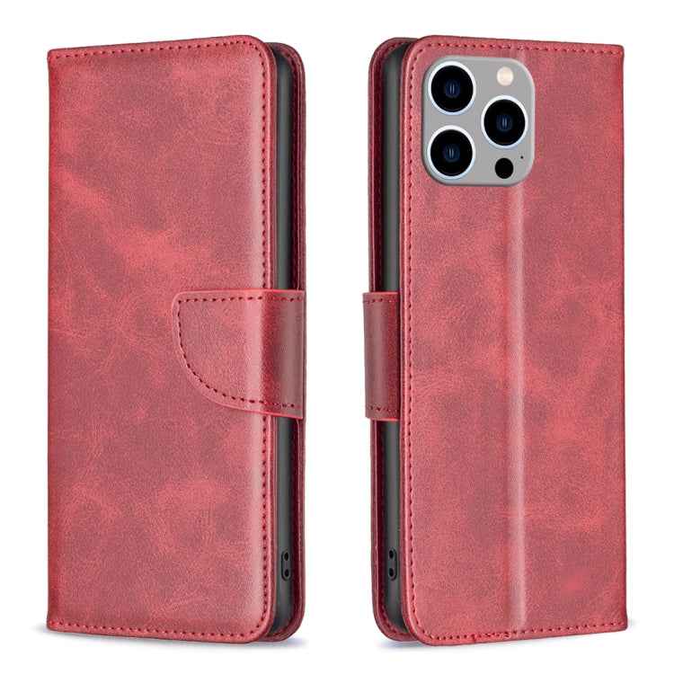 Lambskin Texture Pure Color Flip Leather Phone Case