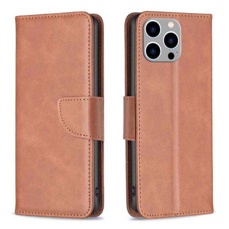 Lambskin Texture Pure Color Flip Leather Phone Case