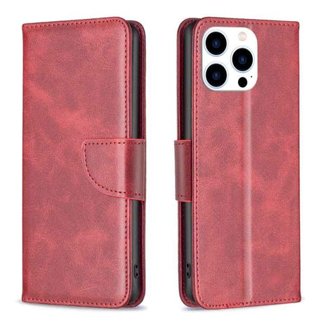 Lambskin Texture Pure Color Flip Leather Phone Case