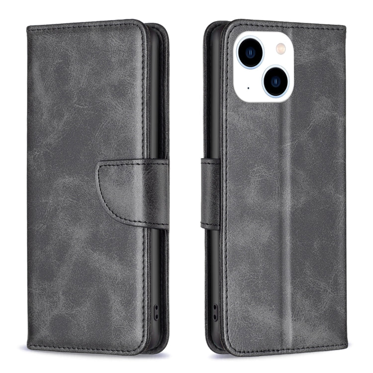 Lambskin Texture Pure Color Flip Leather Phone Case
