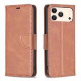 Lambskin Texture Pure Color Flip Leather Phone Case