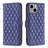 Diamond Lattice Wallet Flip Leather Phone Case