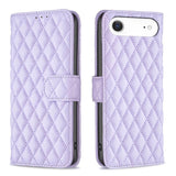 Diamond Lattice Wallet Flip Leather Phone Case