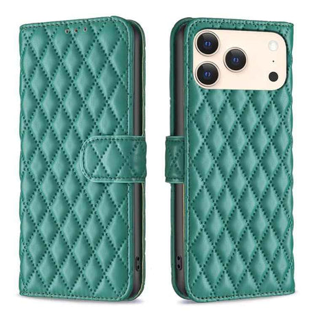 Diamond Lattice Wallet Flip Leather Phone Case
