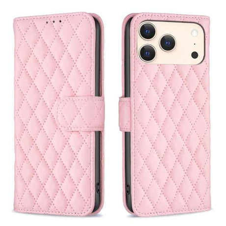 Diamond Lattice Wallet Flip Leather Phone Case