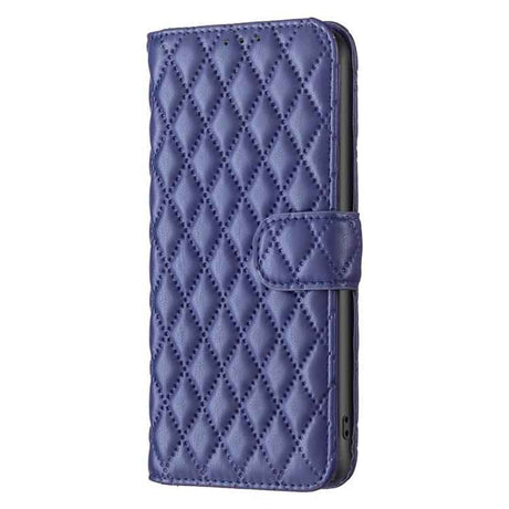 Diamond Lattice Wallet Flip Leather Phone Case