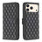 Diamond Lattice Wallet Flip Leather Phone Case