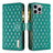 Diamond Lattice Zipper Wallet Leather Flip Phone Case