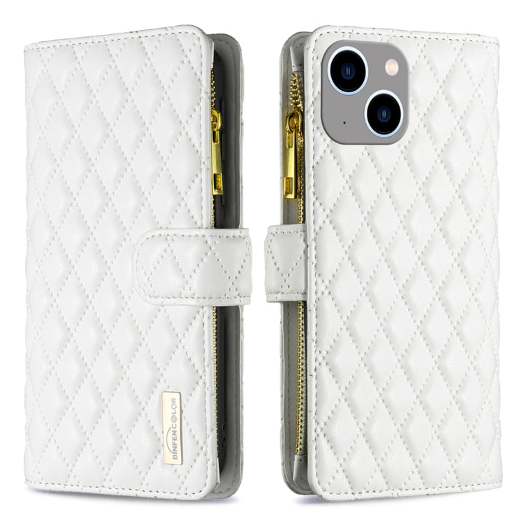 Diamond Lattice Zipper Wallet Leather Flip Phone Case