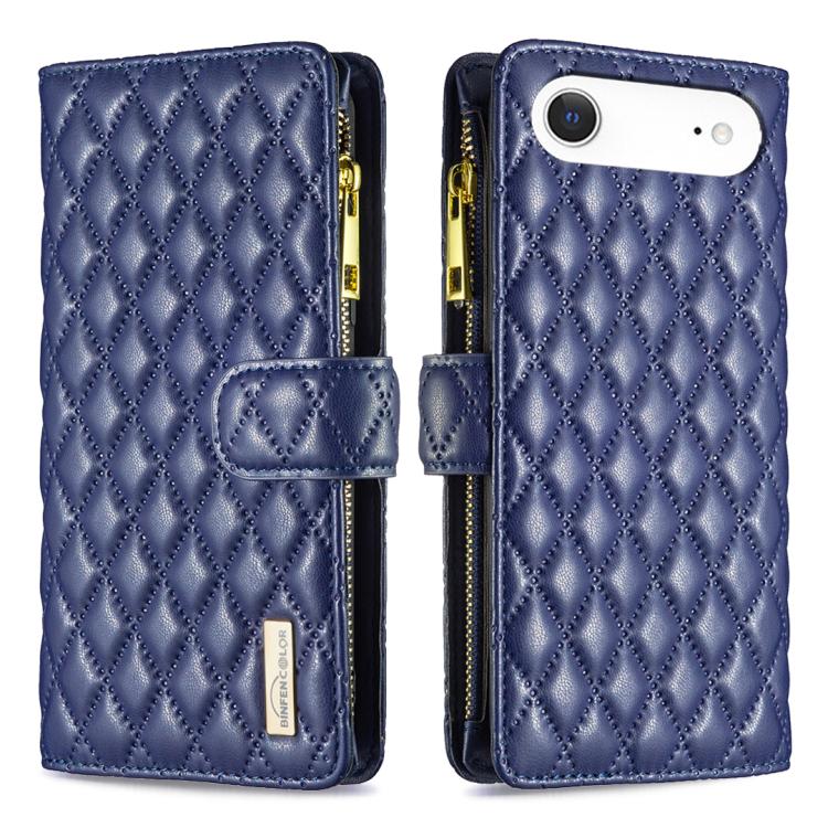 Diamond Lattice Zipper Wallet Leather Flip Phone Case