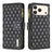Diamond Lattice Zipper Wallet Leather Flip Phone Case