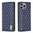 Diamond Lattice Magnetic Leather Flip Phone Case