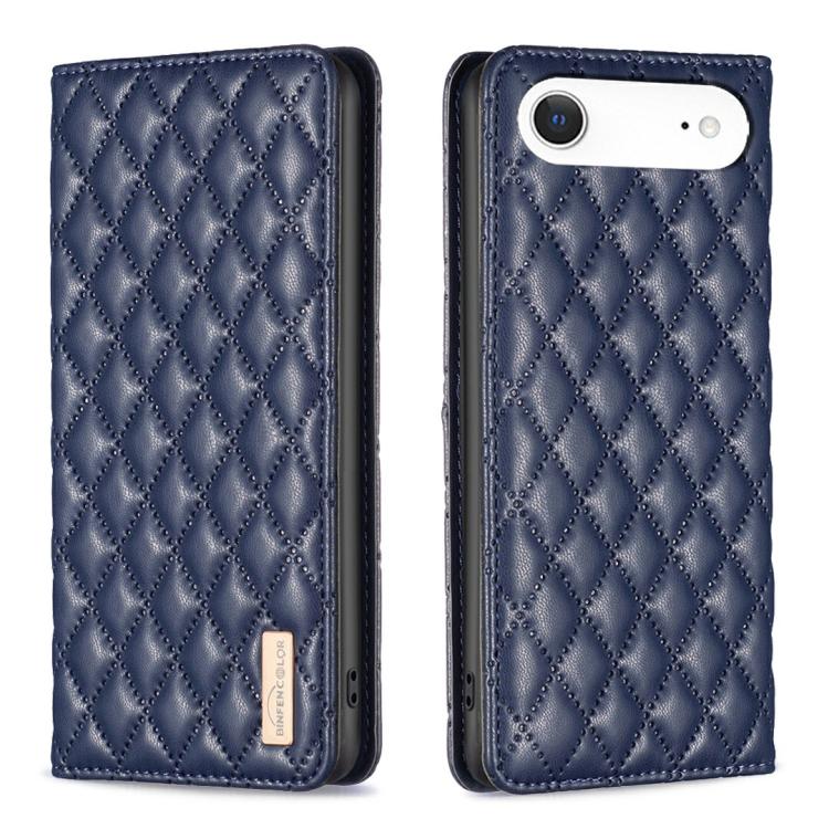 Diamond Lattice Magnetic Leather Flip Phone Case