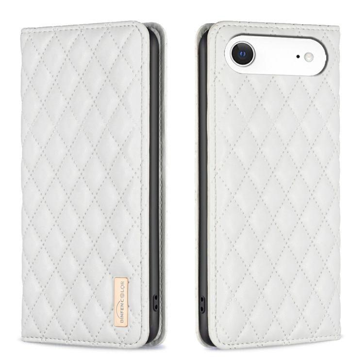Diamond Lattice Magnetic Leather Flip Phone Case
