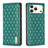 Diamond Lattice Magnetic Leather Flip Phone Case