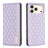 Diamond Lattice Magnetic Leather Flip Phone Case