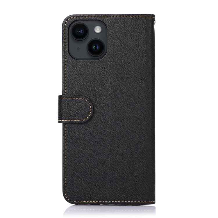 KHAZNEH Litchi Texture Leather RFID Phone Case