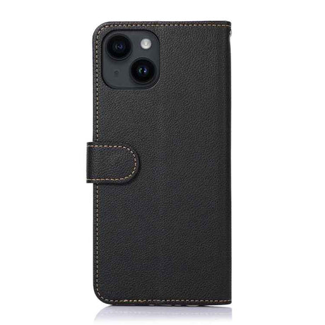 KHAZNEH Litchi Texture Leather RFID Phone Case