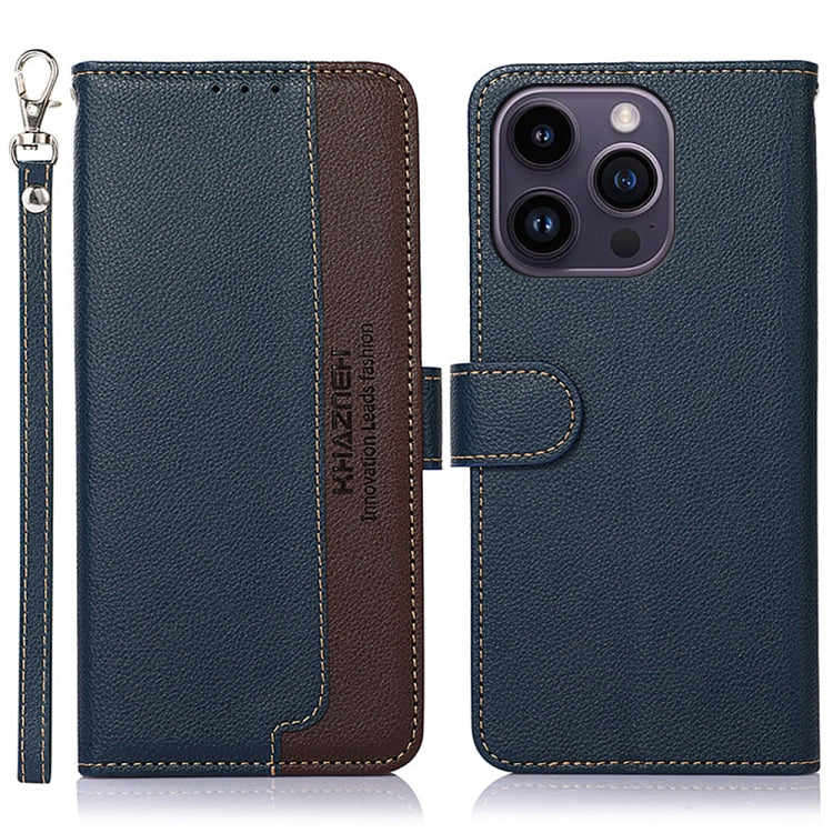 KHAZNEH Litchi Texture Leather RFID Phone Case