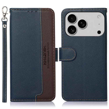 KHAZNEH Litchi Texture Leather RFID Phone Case