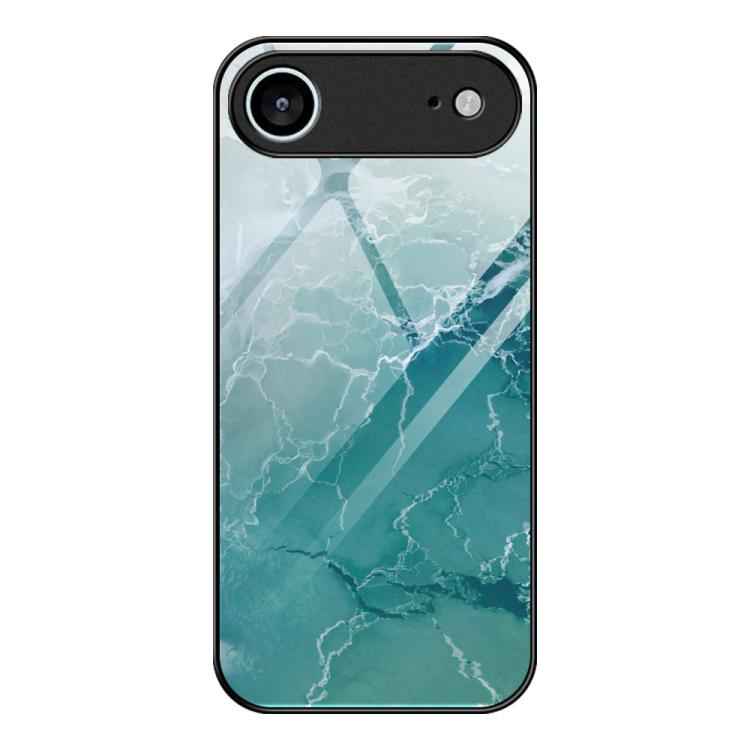 Marble Pattern Glass Protective Phone Case