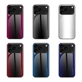 Texture Gradient Glass TPU Phone Case