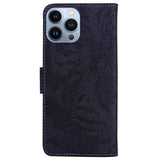 Tiger Embossing Pattern Leather Phone Case