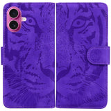 Tiger Embossing Pattern Leather Phone Case