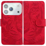 Tiger Embossing Pattern Leather Phone Case