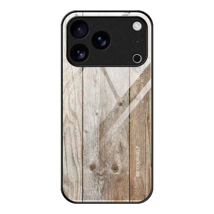 Wood Grain Glass Phone Case