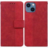 Geometric Embossed Leather Phone Case
