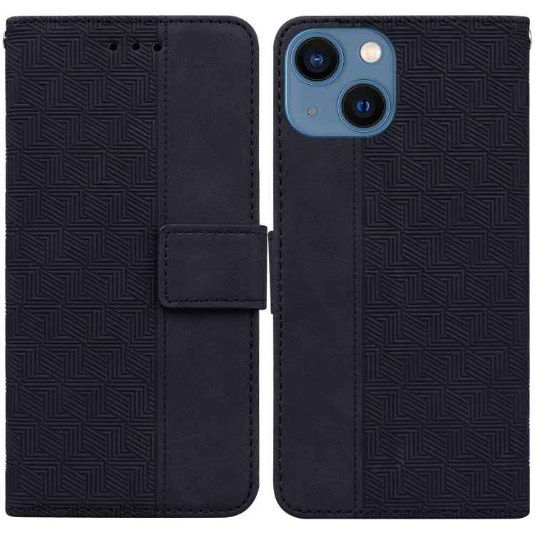 Geometric Embossed Leather Phone Case