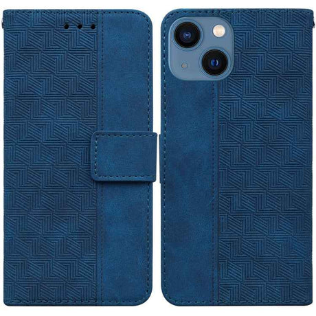 Geometric Embossed Leather Phone Case