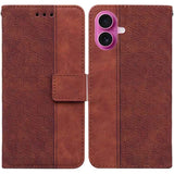 Geometric Embossed Leather Phone Case