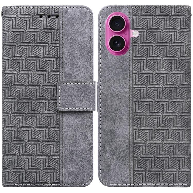 Geometric Embossed Leather Phone Case